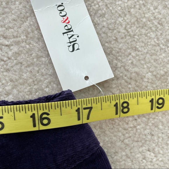 Style & Co. Relaxed Fit Stretch Corduroy Jeans - Purple - 10 NWT - Picture 5 of 9